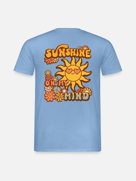 Sunshine on my mind - Männer T-Shirt - Carolina Blue