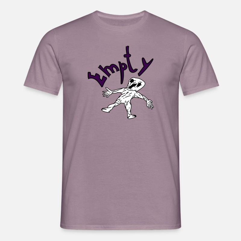 Empty - Männer T-Shirt - Lilagrau 