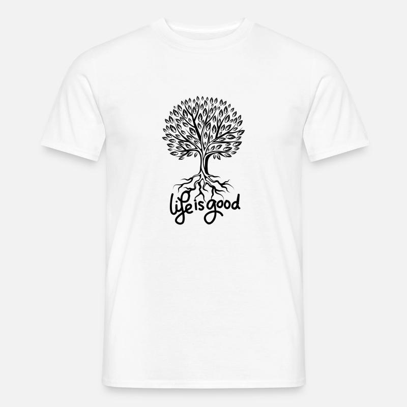 Das Leben ist ein guter Baum Männer T-Shirt