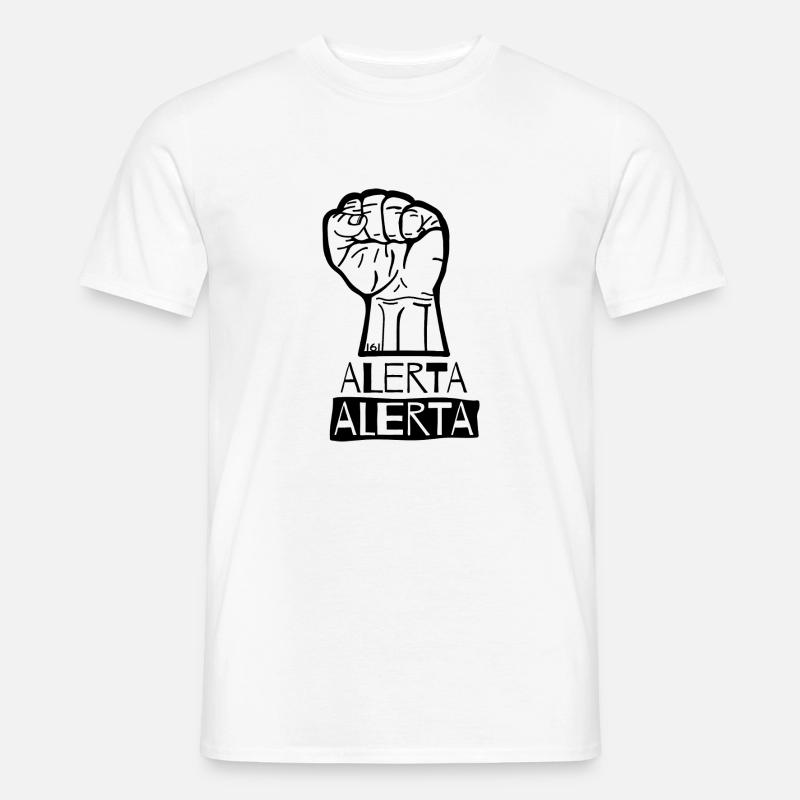 Faust Hoch Alerta Antifasciste Antifa 161 - 02 T-shirt homme