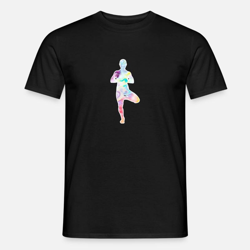 Pose de yoga T-shirt homme