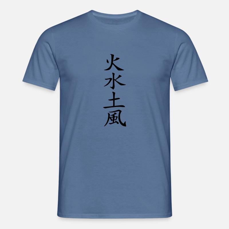 4 Elemente - Männer T-Shirt - Taubenblau 