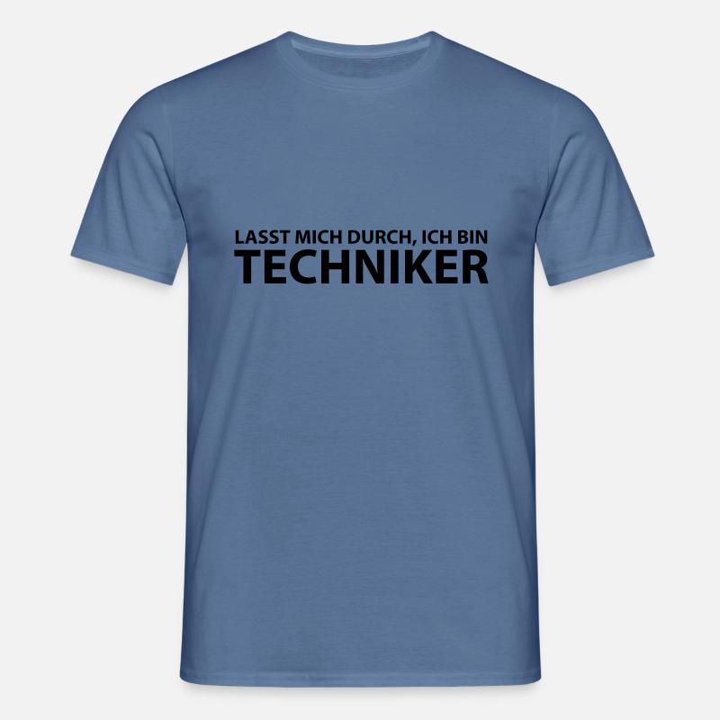 techniker - Männer T-Shirt - Taubenblau 
