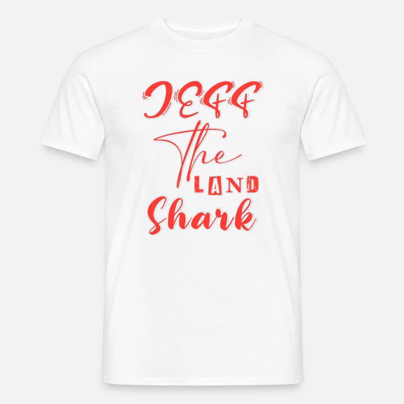 Jeff Le requin terrestre version rouge T-shirt homme