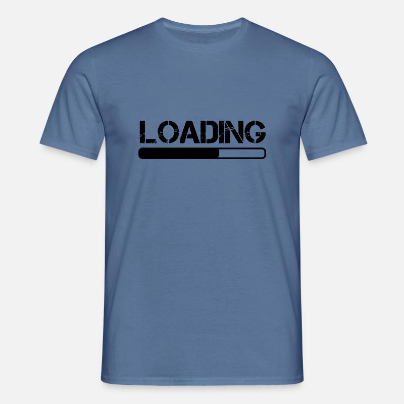 loading - Männer T-Shirt - Taubenblau 