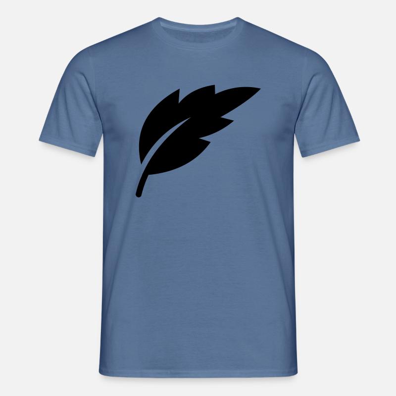 leaf 11 - Männer T-Shirt - Taubenblau 