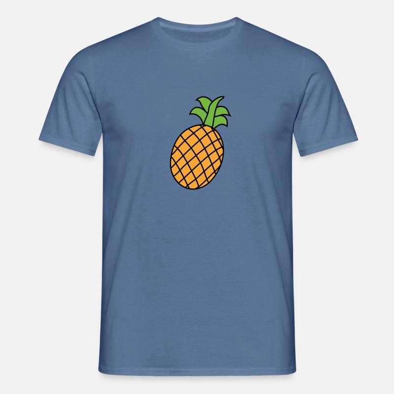 Ananas - Männer T-Shirt - Taubenblau 
