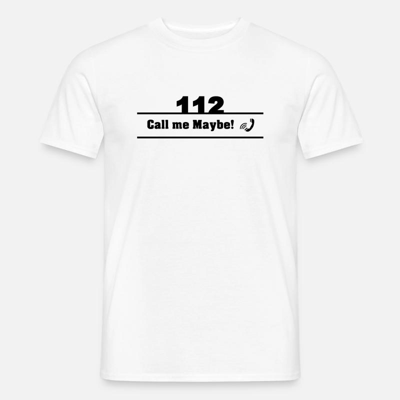 Appelez le numéro d'urgence 112 et le service de secours aide! T-shirt homme