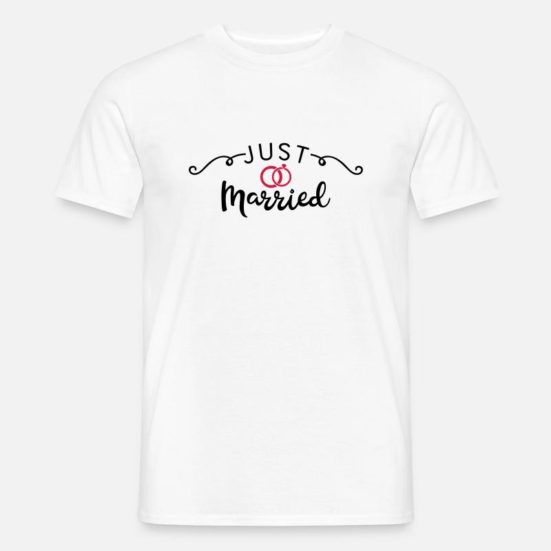 just married T-shirt homme