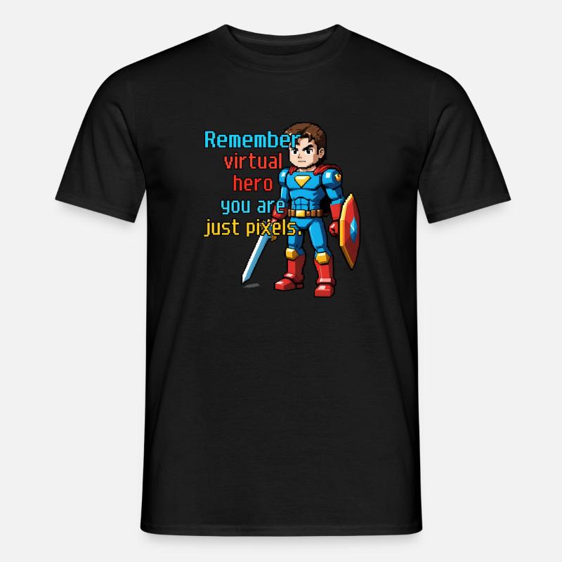 Héros du jeu juste des pixels T-shirt homme