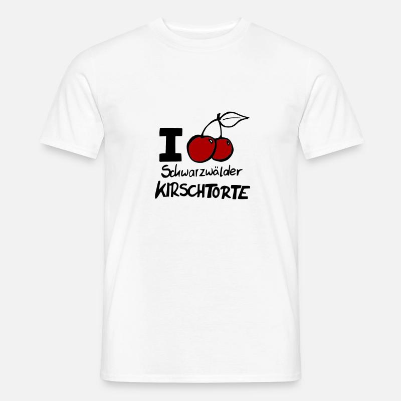I LOVE Schwarzwälder Kirschtorte Männer T-Shirt