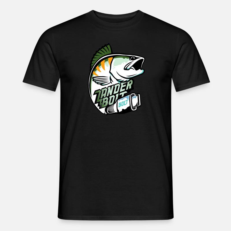 Zander Bolt Logo Design Color Männer T-Shirt