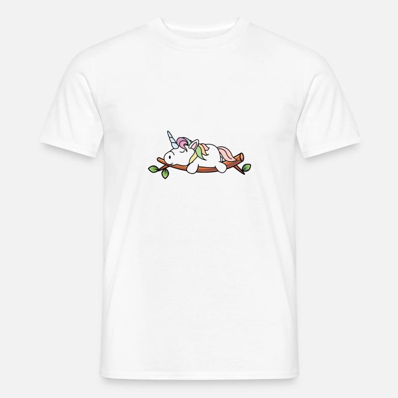 schlafendes Einhorn Männer T-Shirt