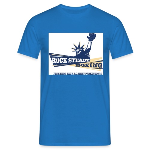 Rock Steady Boxing Logo2 4c wtag - T-skjorte for menn