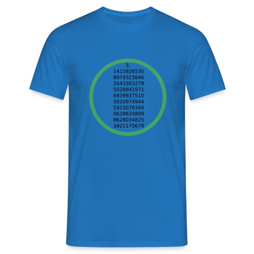 Number Pi Green Circle - Miesten t-paita
