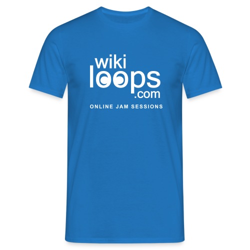 wikiloops_logo_sqare+text - Men's T-Shirt