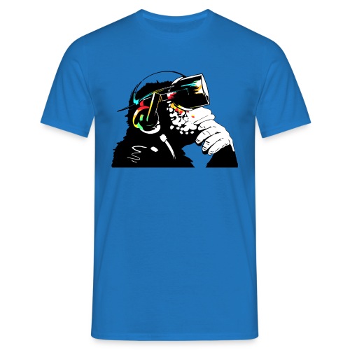 Monksy - Monkey with Virtual Reality goggles - Mannen T-shirt