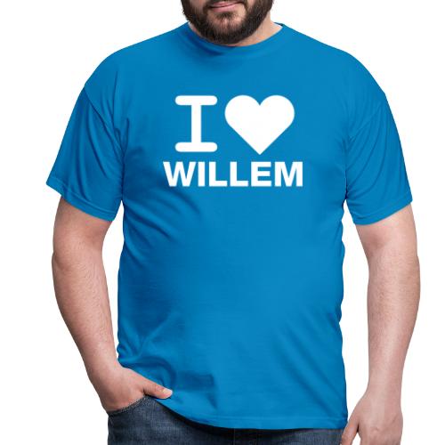 I LOVE WILLEM - Mannen T-shirt