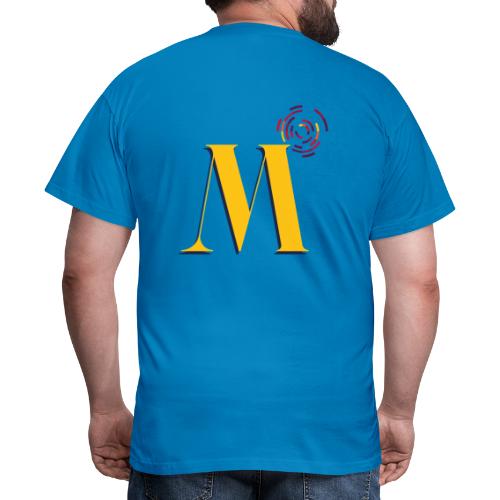 'M', rugzijde, Metropolis, voorzijde klein - Mannen T-shirt