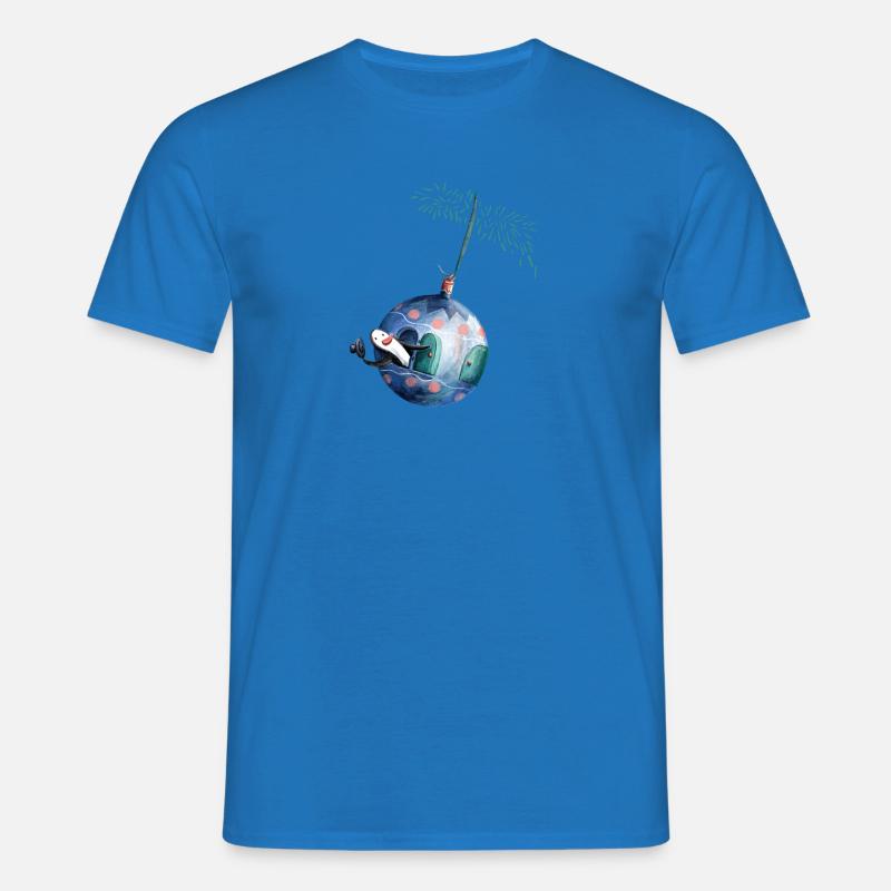Weihnachtskugel Pinguin - Männer T-Shirt - Royalblau