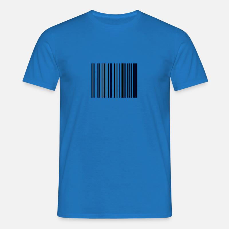 barcode hello - Männer T-Shirt - Royalblau