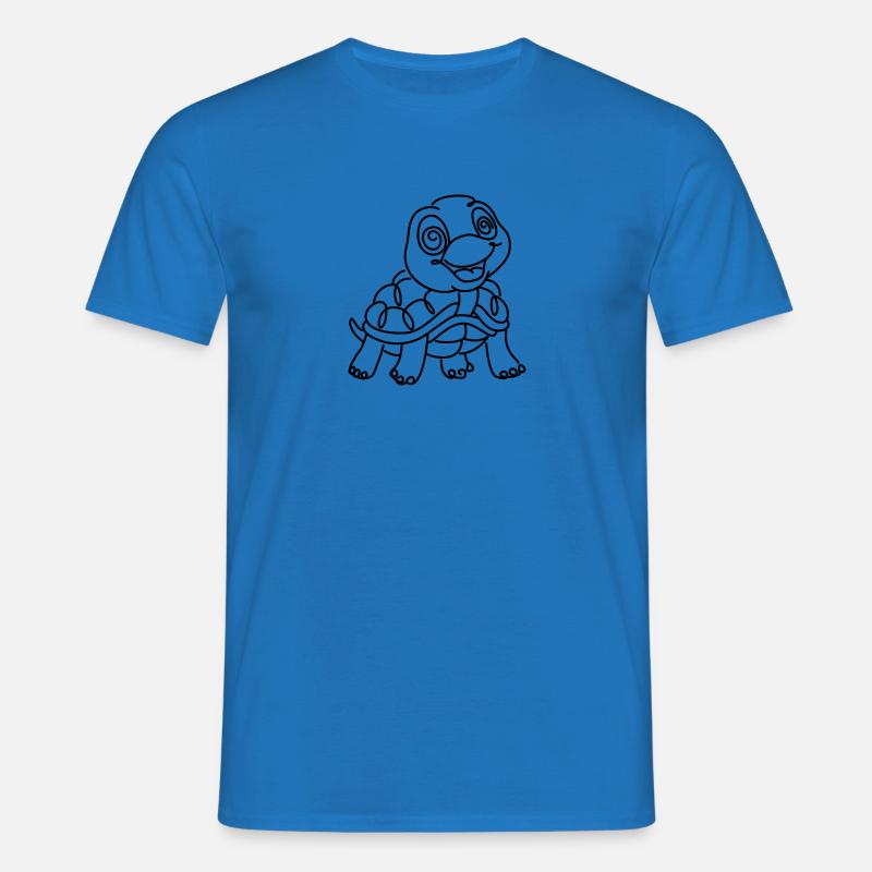 Schildkröte einfarbig - Männer T-Shirt - Royalblau