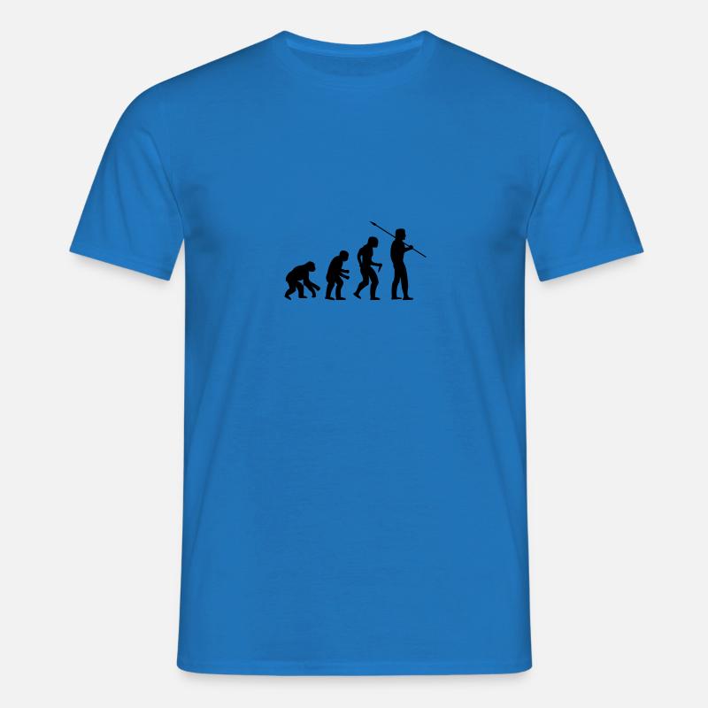 EVOLUTION Monkey to Human - Men's T-Shirt - royal blue