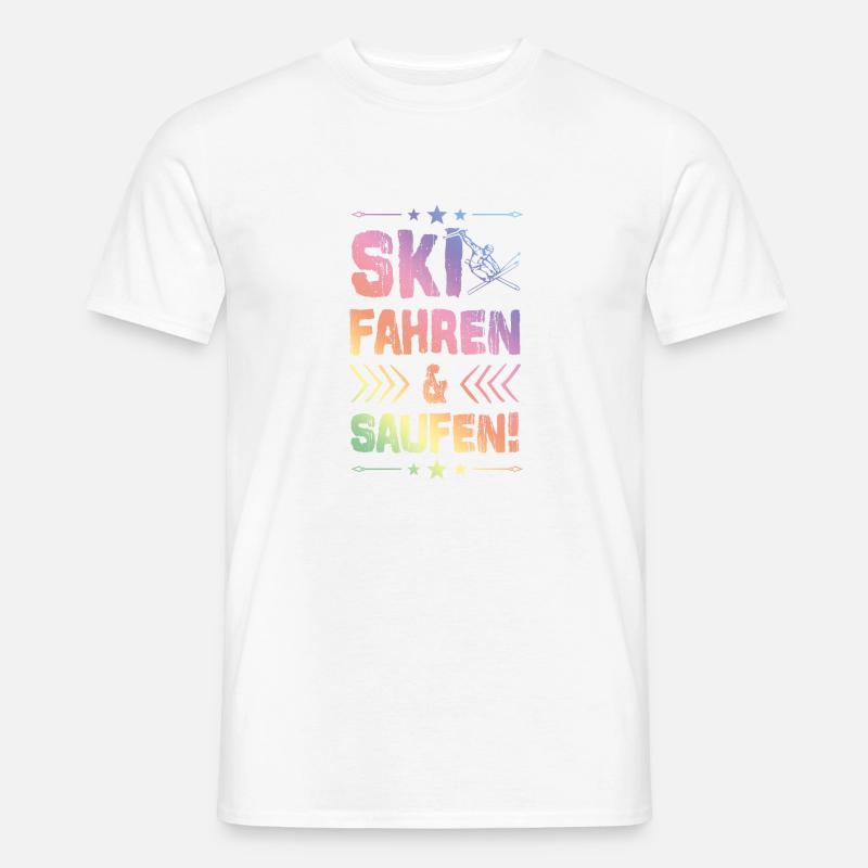 Skiing and drinking Men’s T-shirt