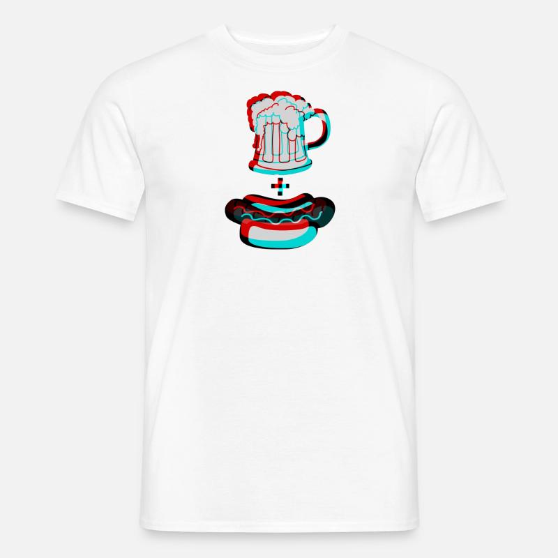 Bier und Bratwurst - Das passt! Männer T-Shirt