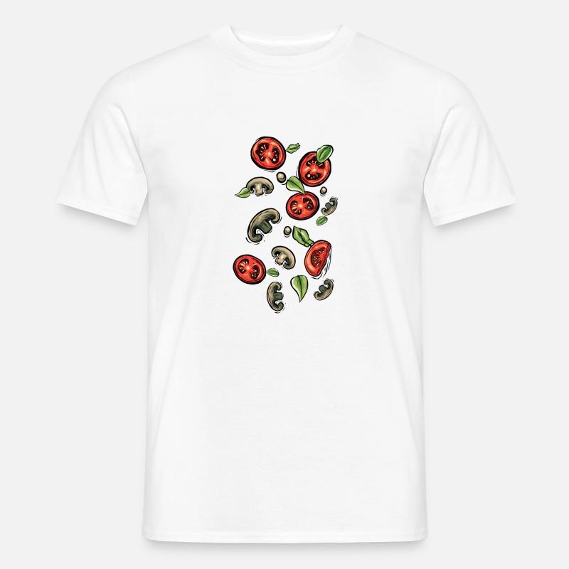 tomate champignon feuille ingredients ingrediant T-shirt homme