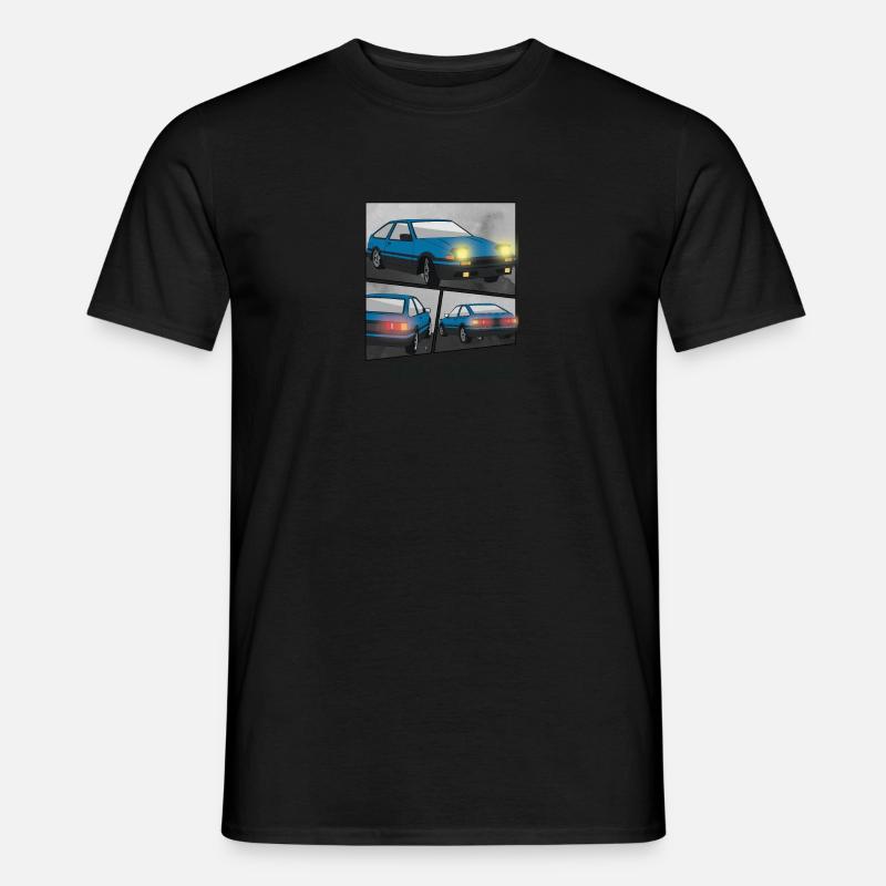 DEEP OCEAN CAR COMIC / POP UP HEADLIGHTS HATCHBACK - Men’s T-shirt - 