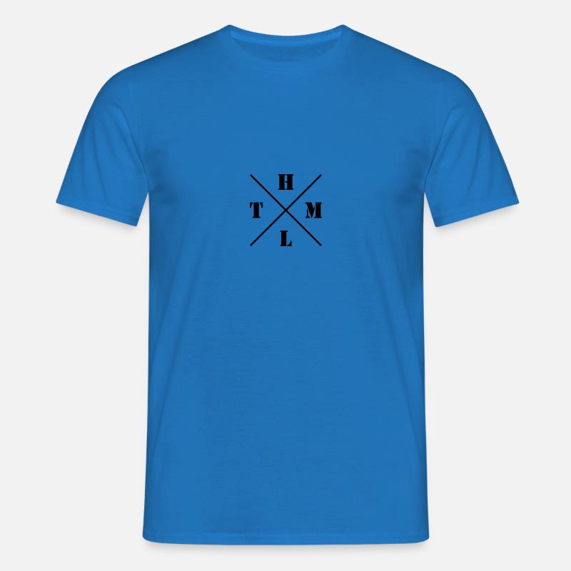 HTML Logo - Männer T-Shirt - Royalblau