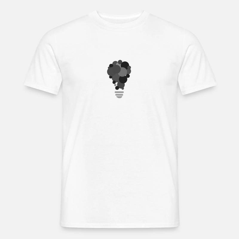 CREATIVITY lightbulb black and white schwarz/weiss Männer T-Shirt
