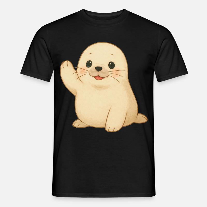Small waving seal Men’s T-shirt