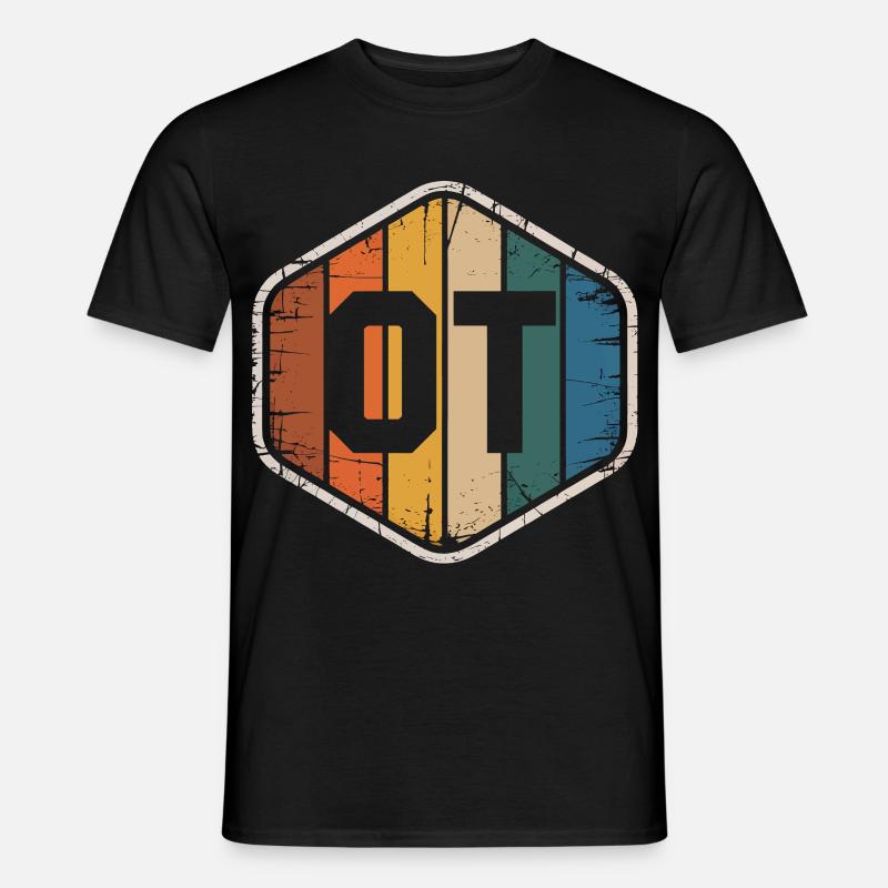 Variété de couleurs du bouclier rétro OTI T-shirt homme