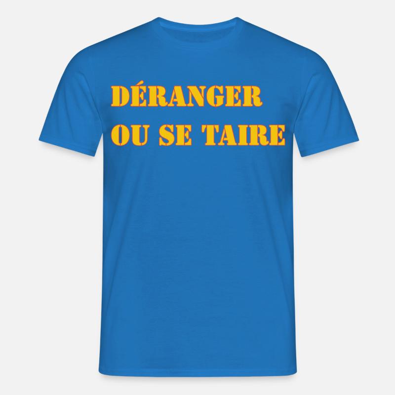 STÖREN ODER SCHWEIGEN. - Männer T-Shirt - Royalblau