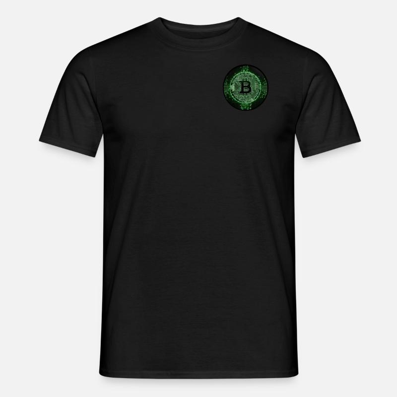 Green Bitcoin Coin Men’s T-shirt