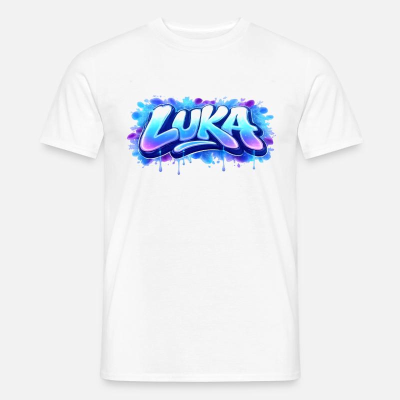Graffiti LUKA Name Gift Ideal Printable Men’s T-shirt