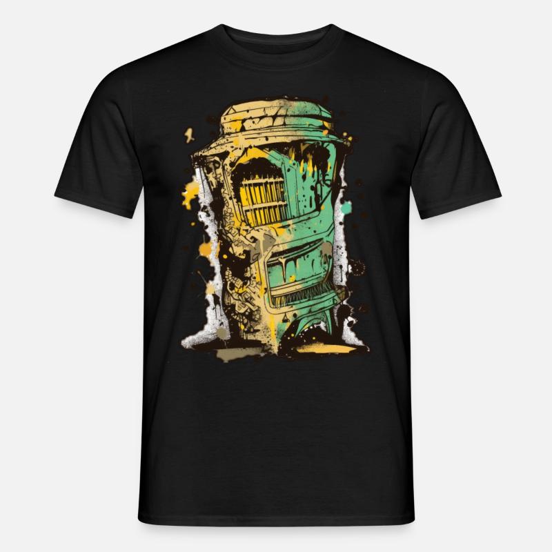 Abstraktes Vektor-Grafitti-Design, niedrige Palette Männer T-Shirt