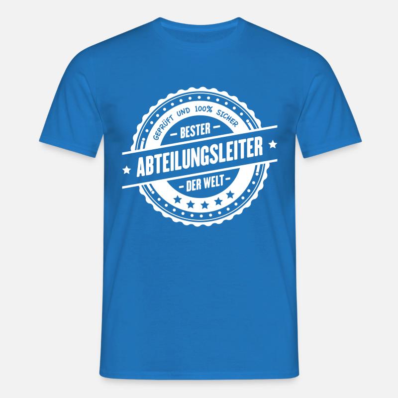 Bester Abteilungsleiter - Männer T-Shirt - Royalblau