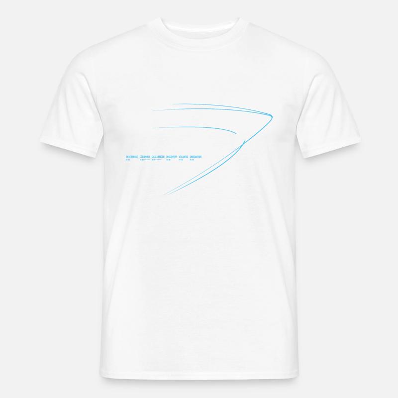 Space Shuttle (Blue print) Men’s T-shirt