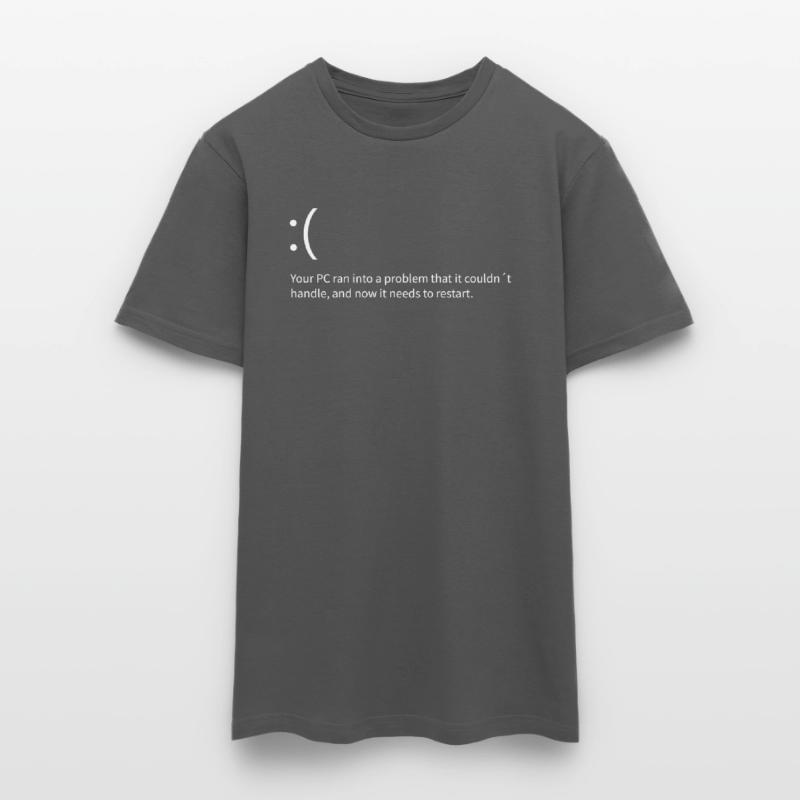 Windows Blue Screen Error Text Error Computer Science Men's T-Shirt