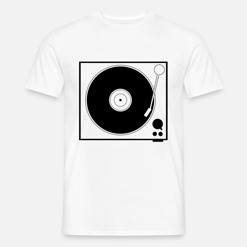 Conception de platines vinyles pour fans de vinyle, DJ et DJanes T-shirt homme