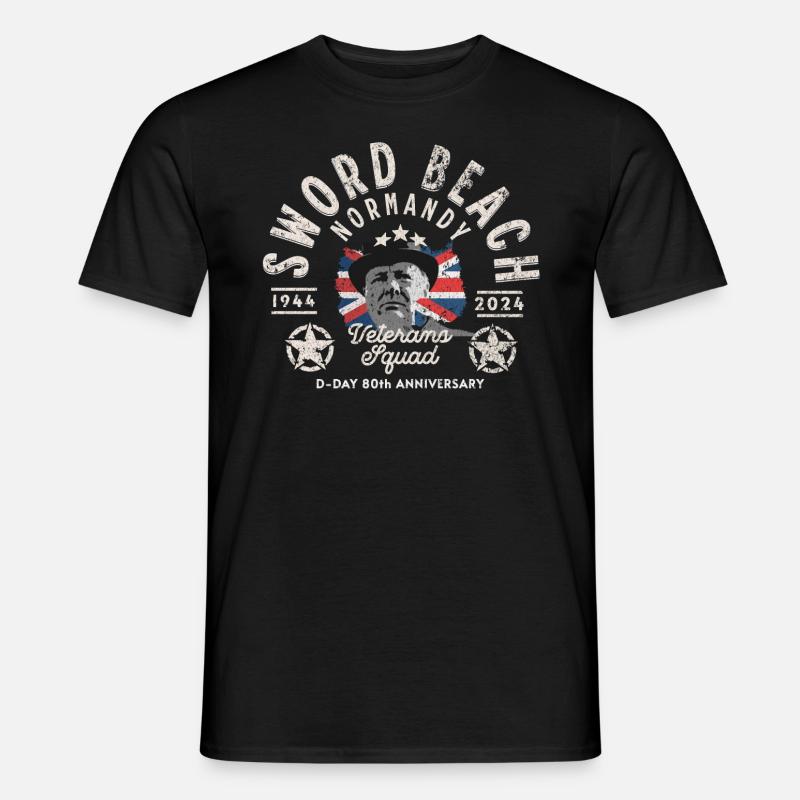 Sword beach D Day 80th anniversary T-shirt homme