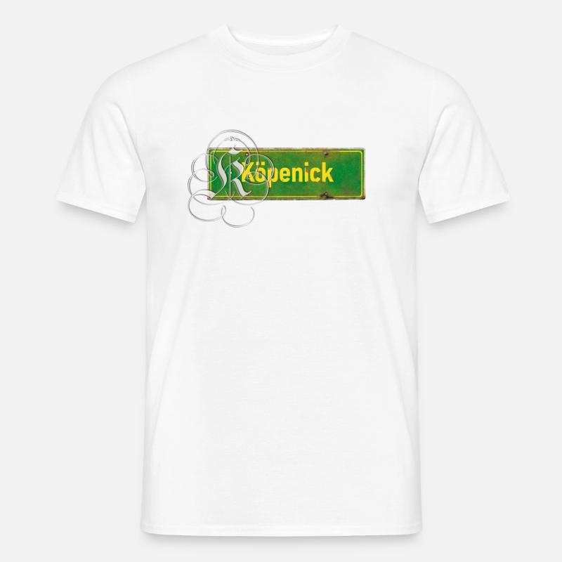 (Berlin-) Köpenick Ortsschild mit Tattoo-Initial Männer T-Shirt