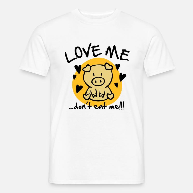 Love me, don't eat me T-shirt homme