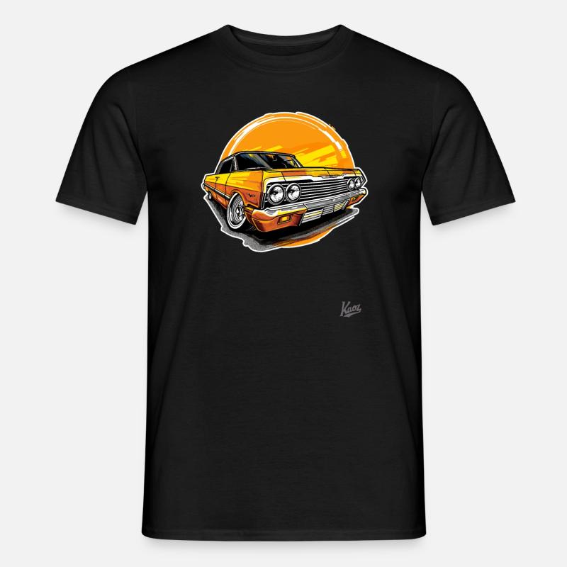 Classic Golden Oldtimer: Lowrider Style Men’s T-shirt