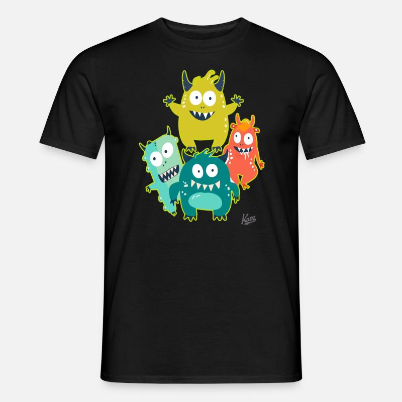 petits amis monstres drôles T-shirt homme