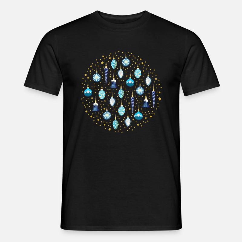 Xmas Galaxy Blau Männer T-Shirt