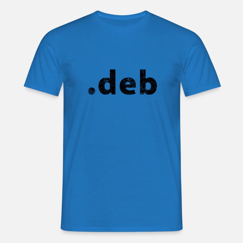 Debian Programmpaket - Männer T-Shirt - Royalblau
